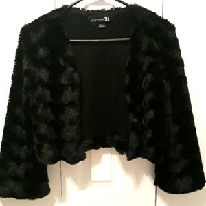 Faux Fur Crop Jacket